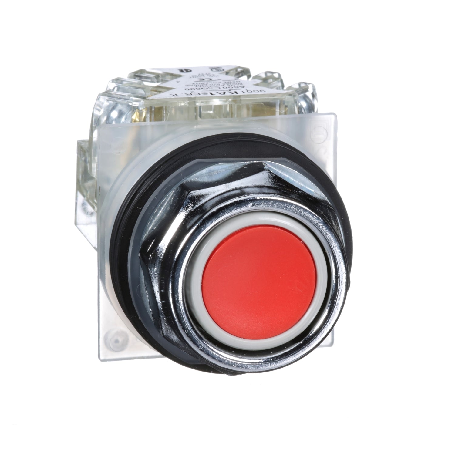 SNR 9001KR1RH13 Bouton poussoir rouge NC+NO