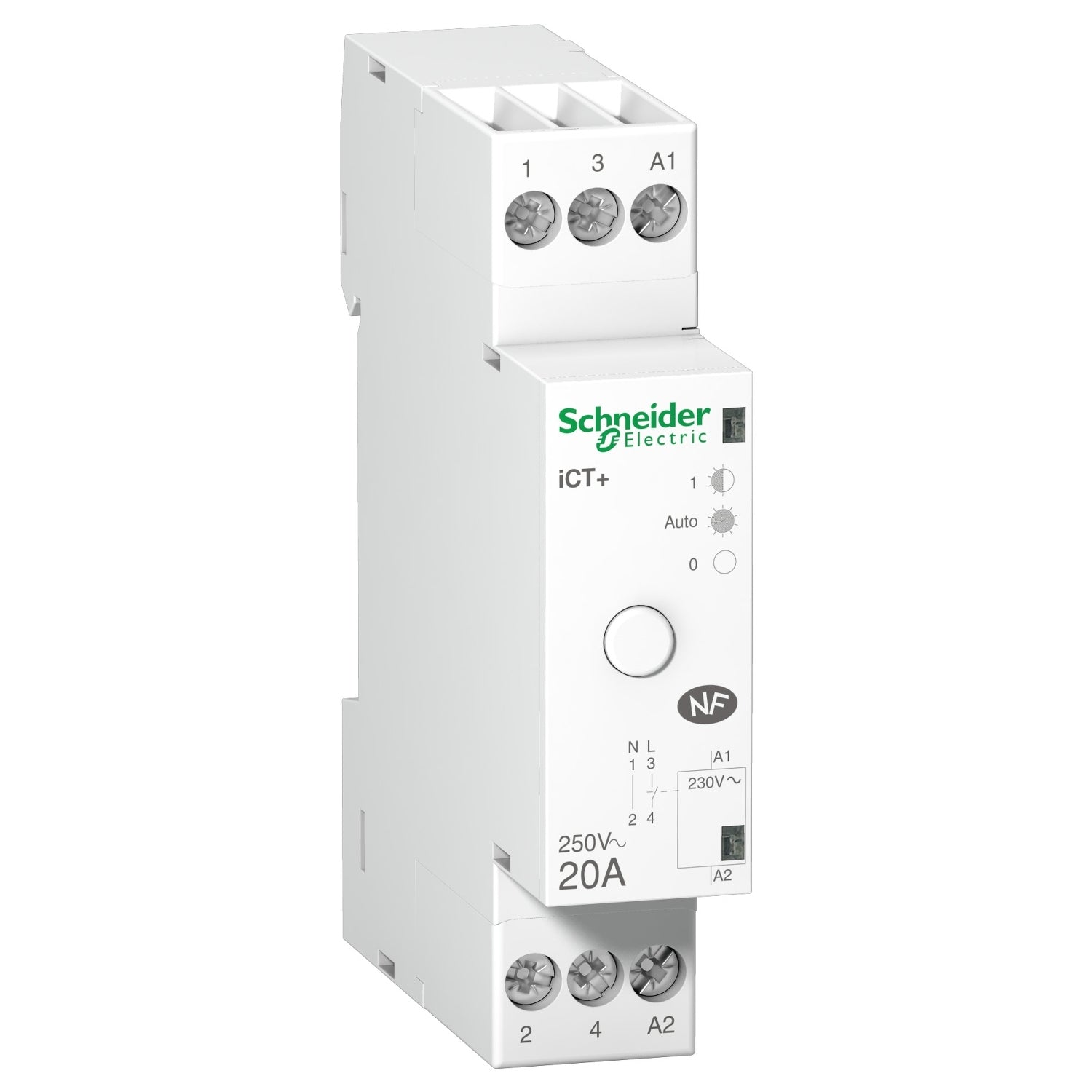 SNR A9C15031 iCT+ 1NO 20A commande 230 240Vac manuel