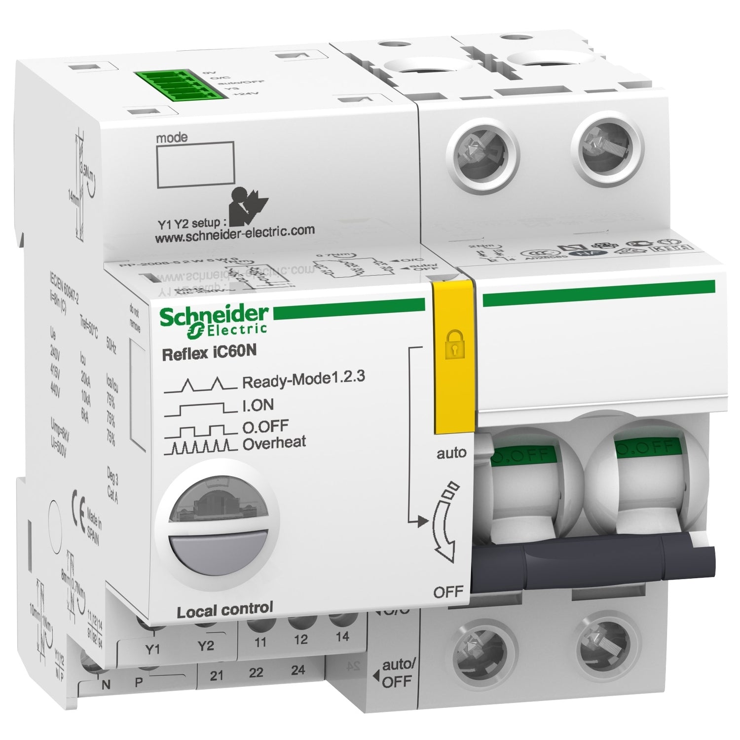 SNR A9C61225 Reflex iC60N 2P B 25A 10kA Ti24