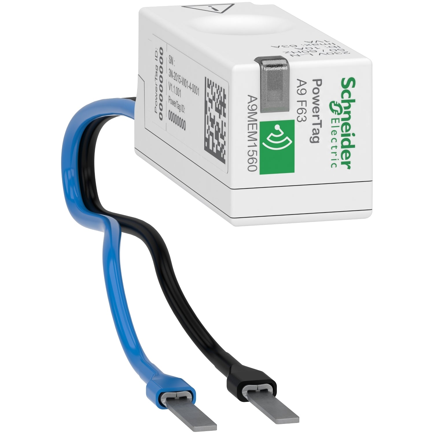 SNR A9MEM1560 PowerTag wirel F63A 1PN amont aval