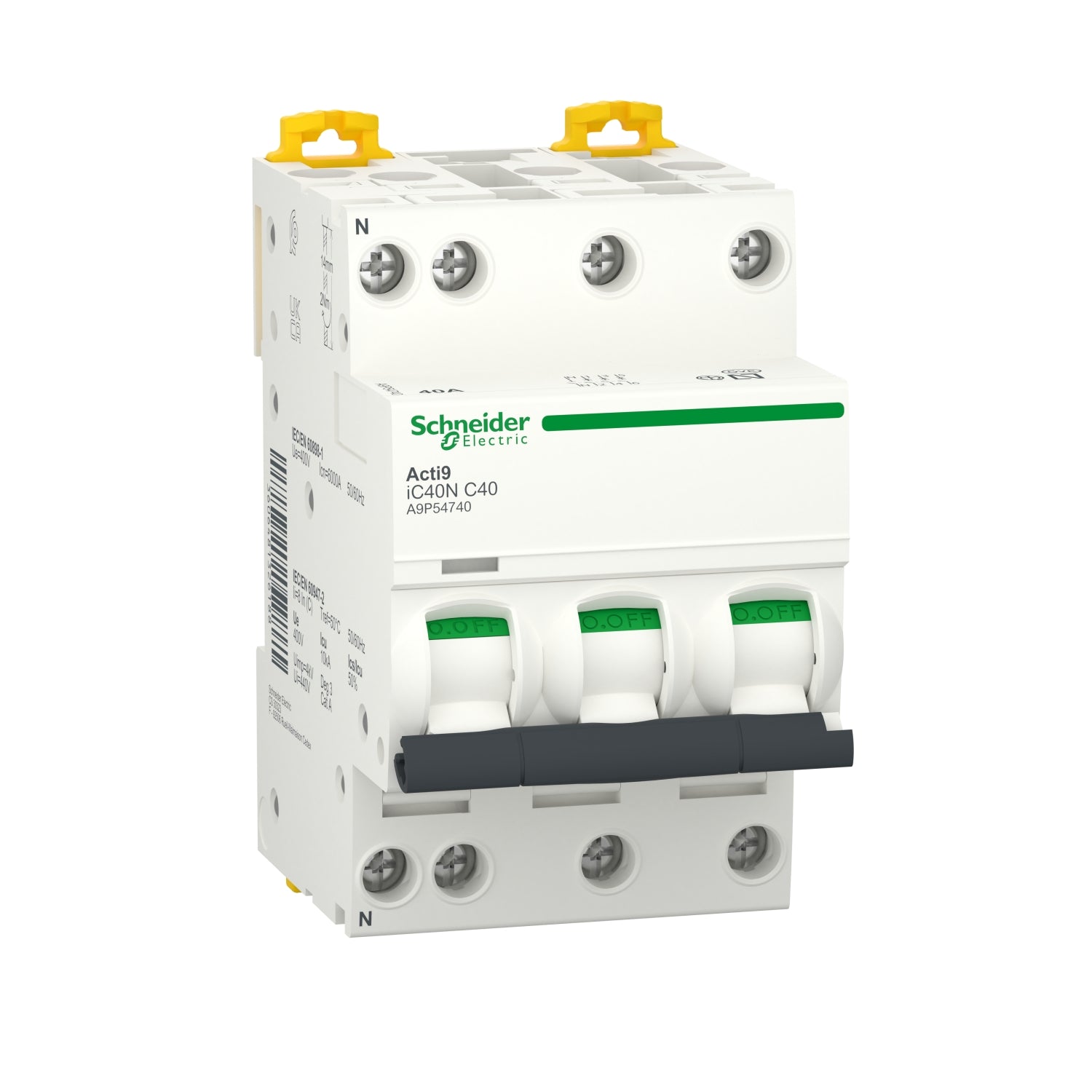 SNR A9P54740 Magnéto int iC40N 3P+NC 40A 6000A