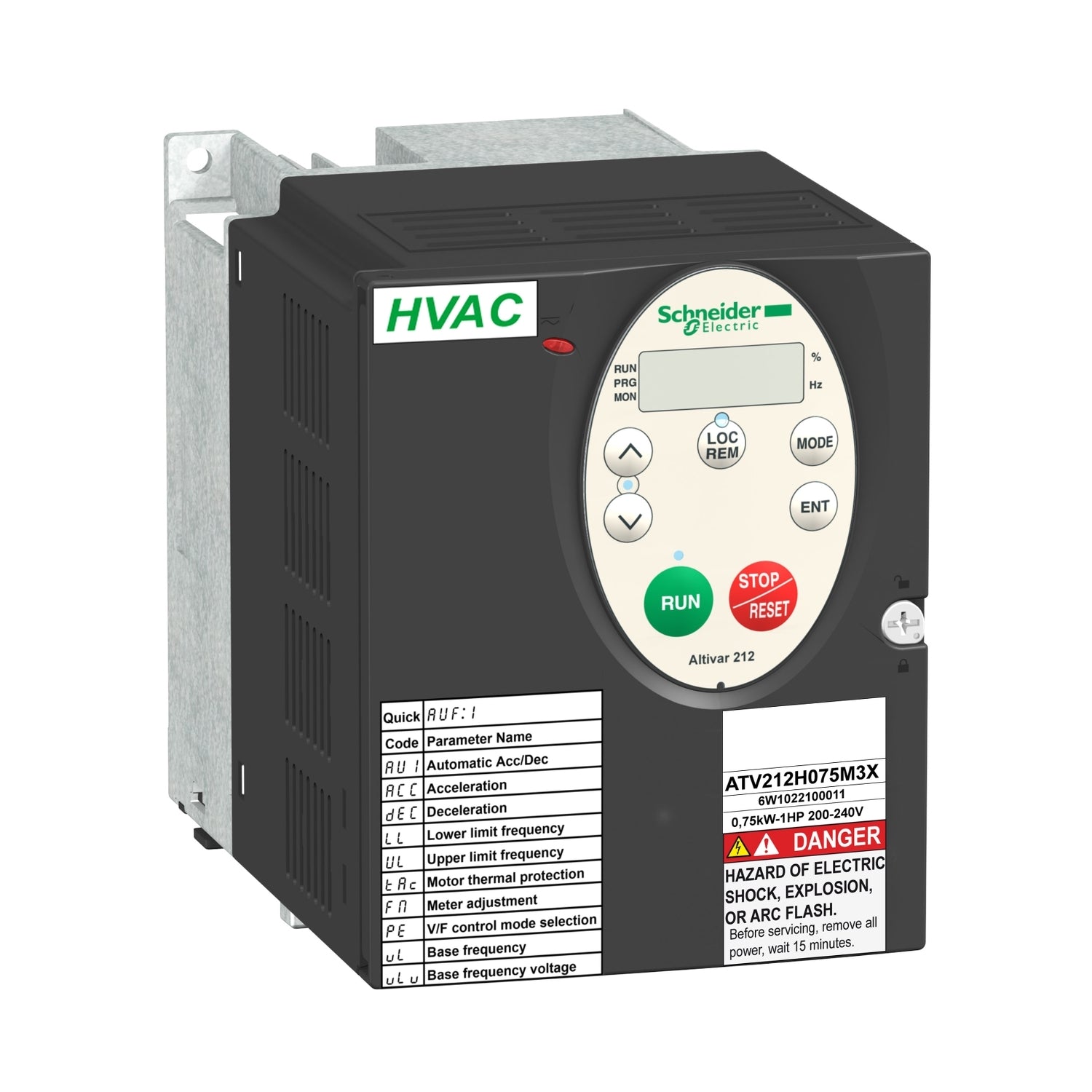 SNR ATV212HU15M3X ATV212 1 5KW 1 5HP SS CEM 240VTRI IP20