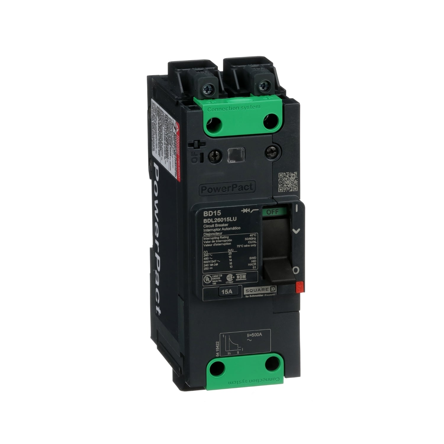 SNR BDL26015LU COMMUTATEUR AUTOMATIQUE PPB 2P 15A 18kA EVERL