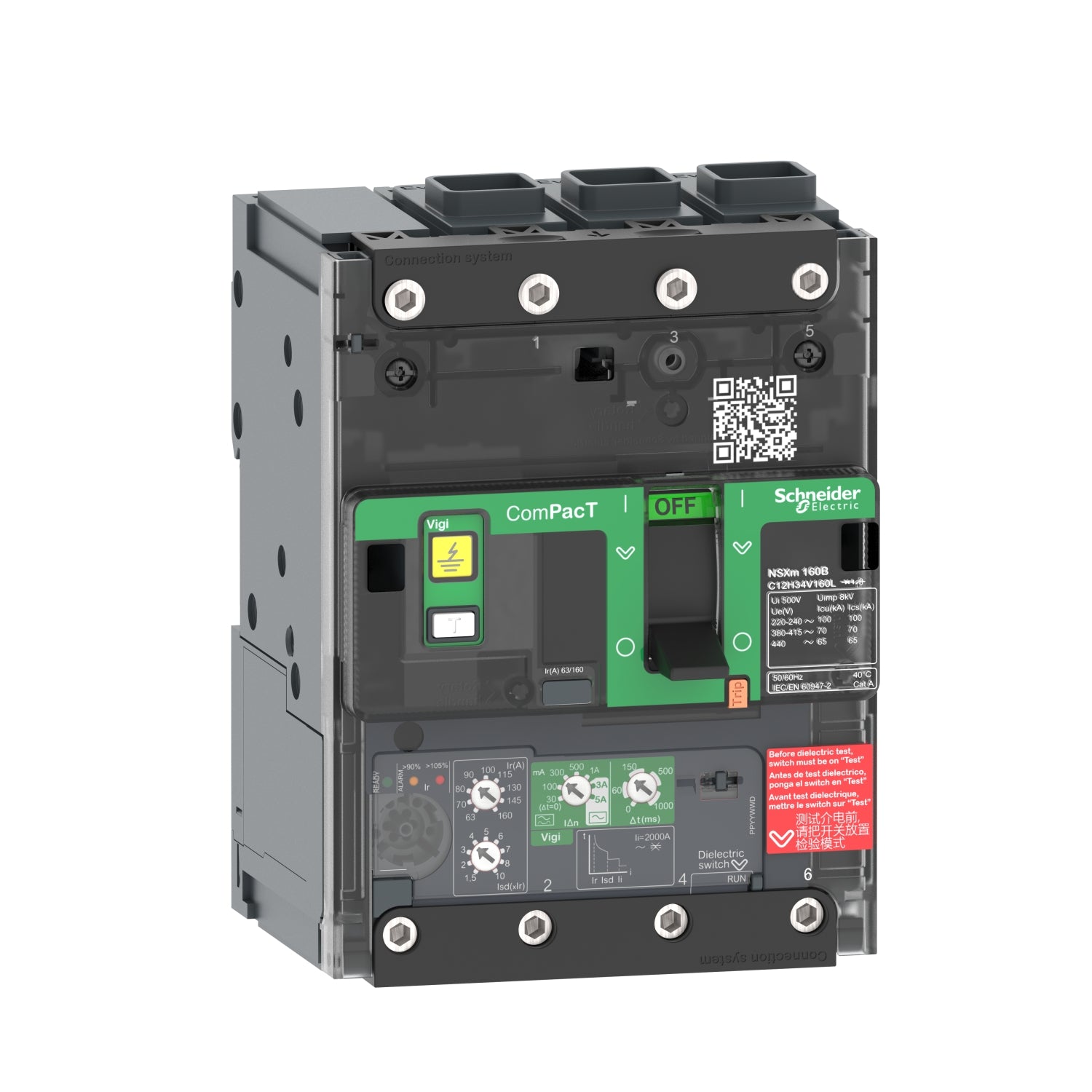 SNR C11B34V100L NSXm 25kA Vigi 100A 3P EverLink_T