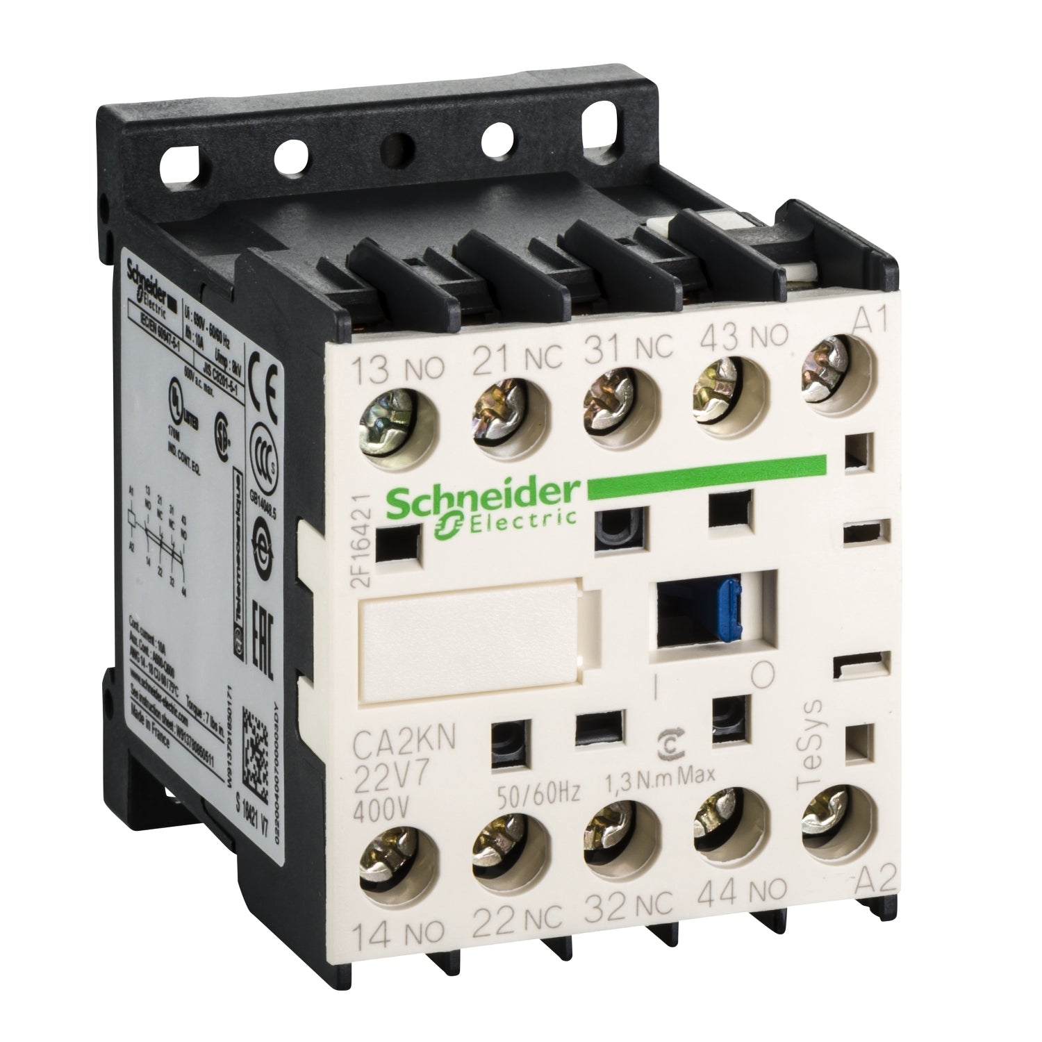 SNR CA2KN22V7 CONT 2P+2O VIS 400V 50 60