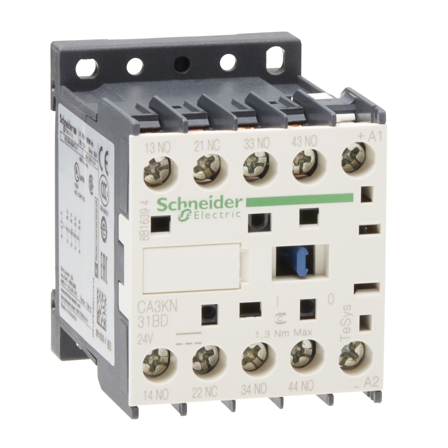 SNR CA3KN31BD CONT AUX 3NO+1NC VIS 24V DC