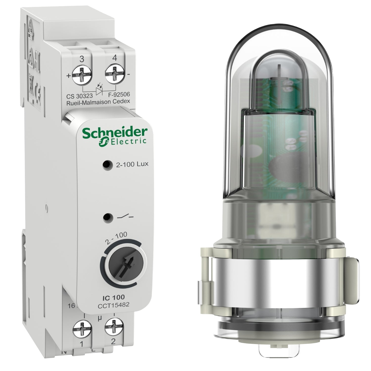 SNR CCT15482 Dämmerungsschalter IC100 2 100 Lux 1 Kanal