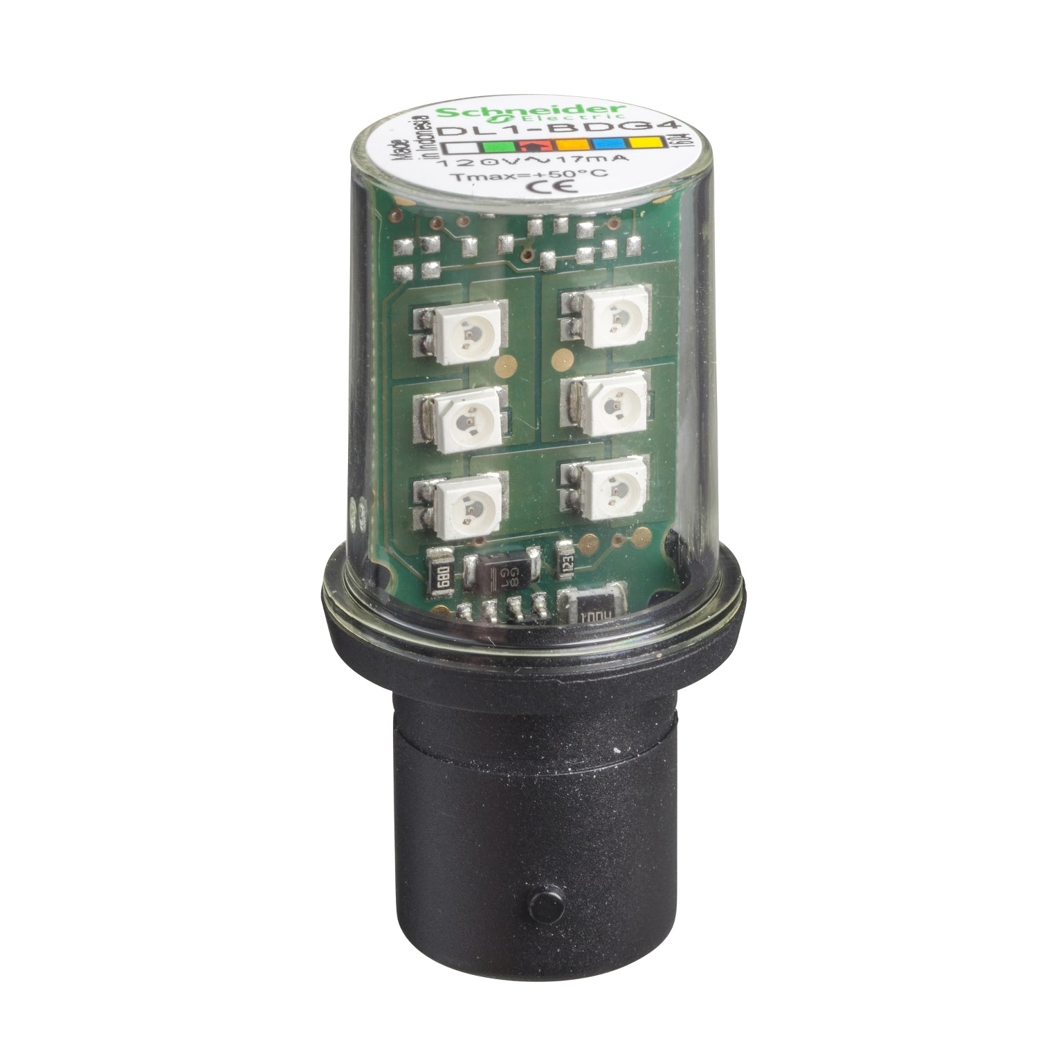 SNR DL1BDG4 Rote LED-Lampe 120V BA15D