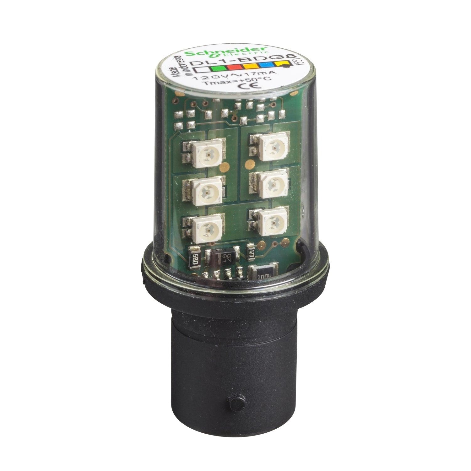 SNR DL1BDG8 Gelb-orange LED-Lampe 120 V BA15D