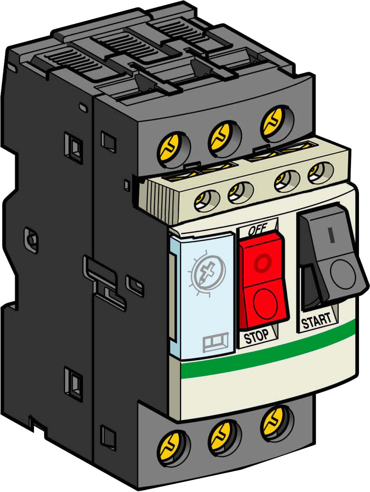 SNR GV2ME14AE11TQ IntMagTerGV2 Puls 6 10A Vis 1NO1NC