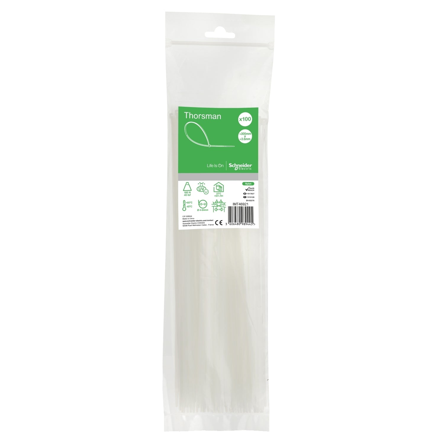 SNR IMT46921 Collier de serrage 300x3 6 incolore