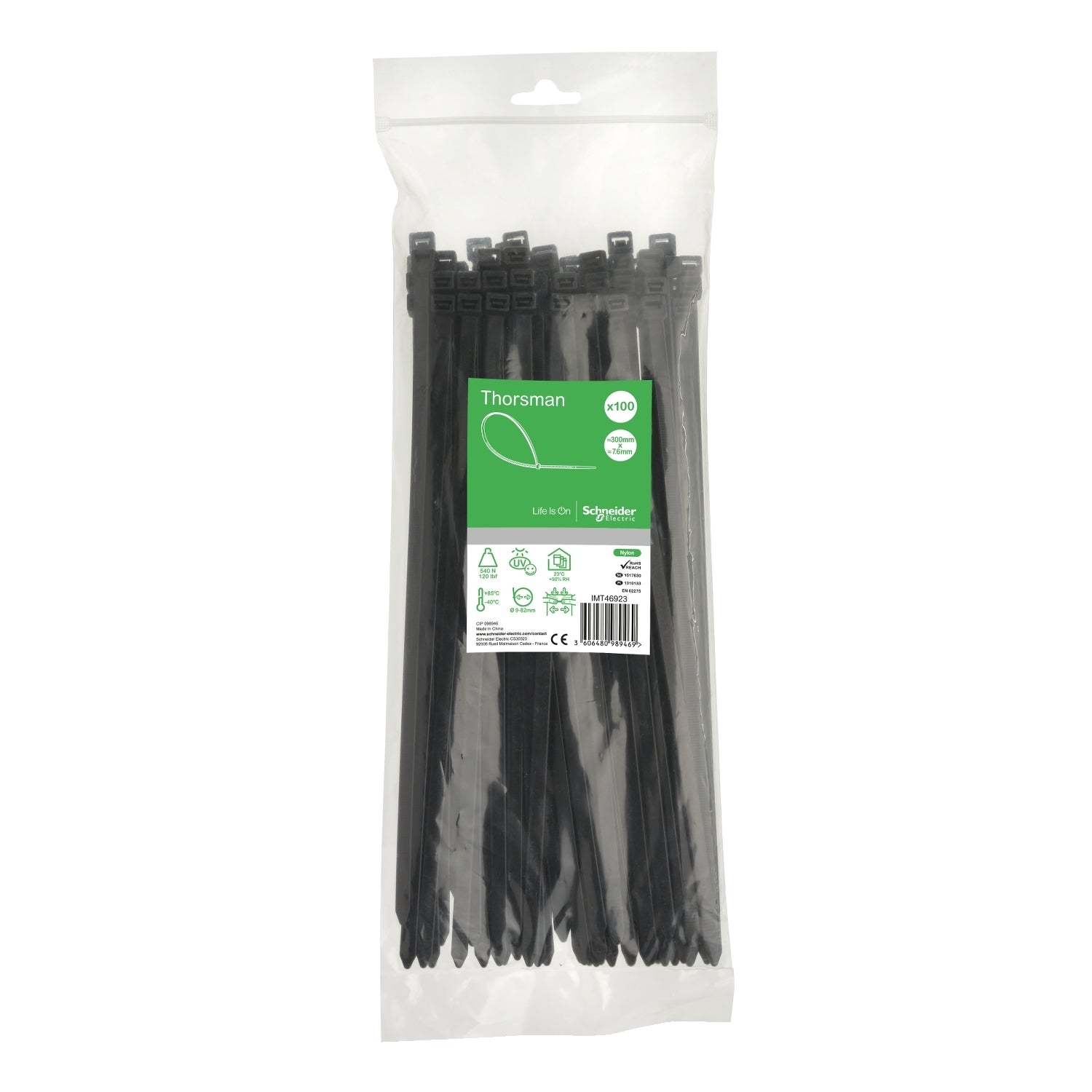 SNR IMT46923 Collier de serrage 300x7 6 noir