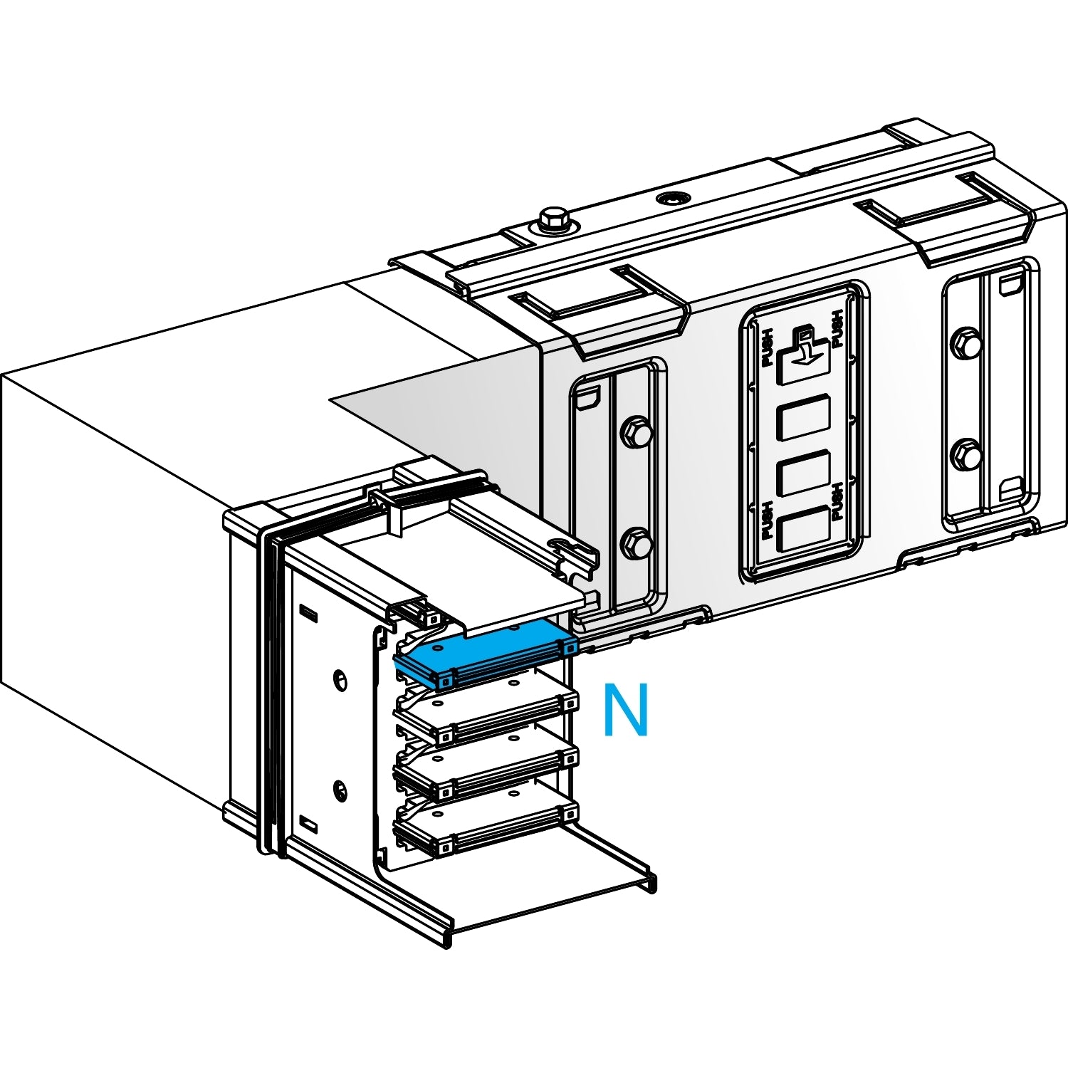 SNR KSA1000DLC401 Horizontal 4p 1000A