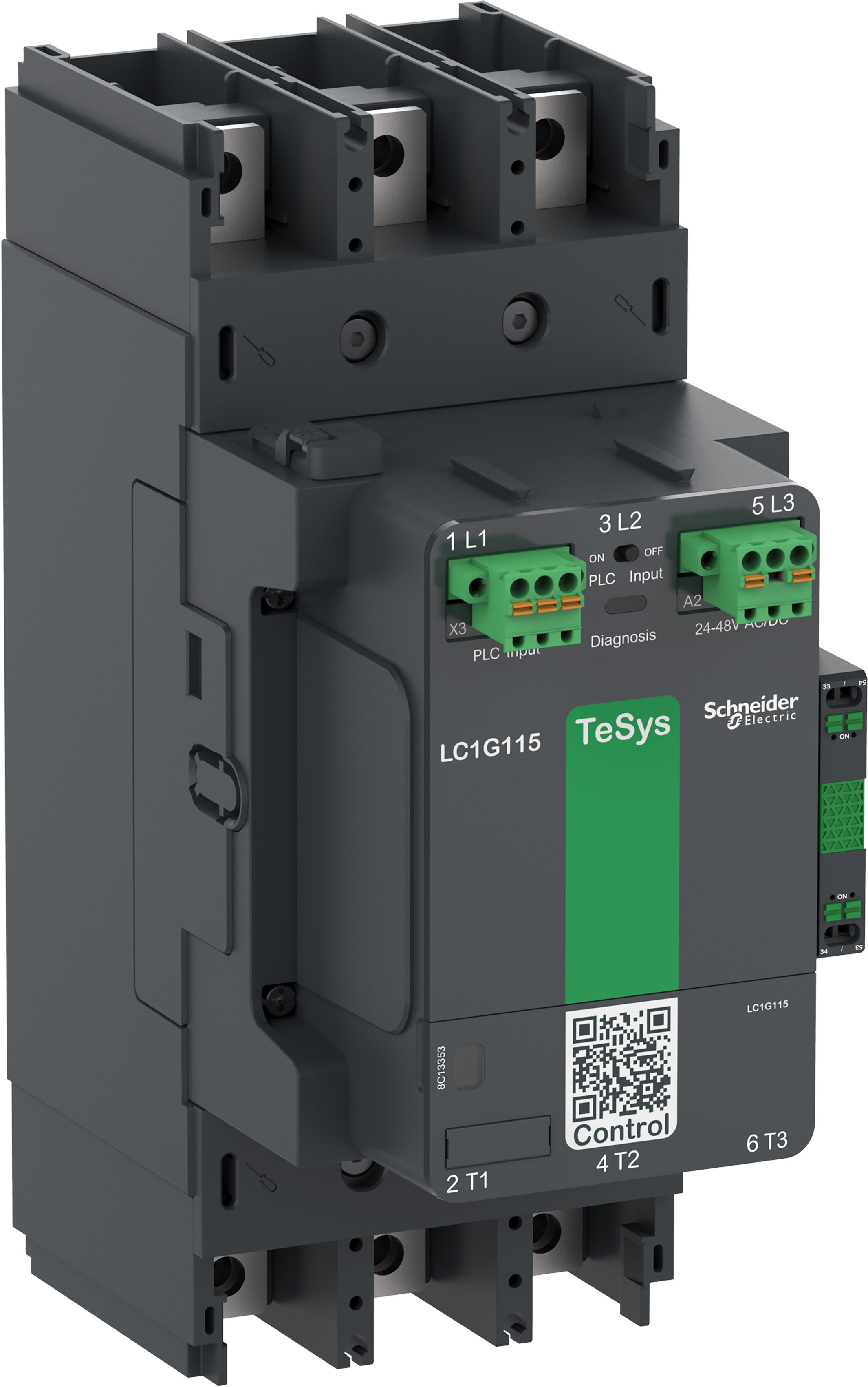 SNR LC1G225BEEA Contact TeSys G 225A 3P Adv 24 48 V ACDC