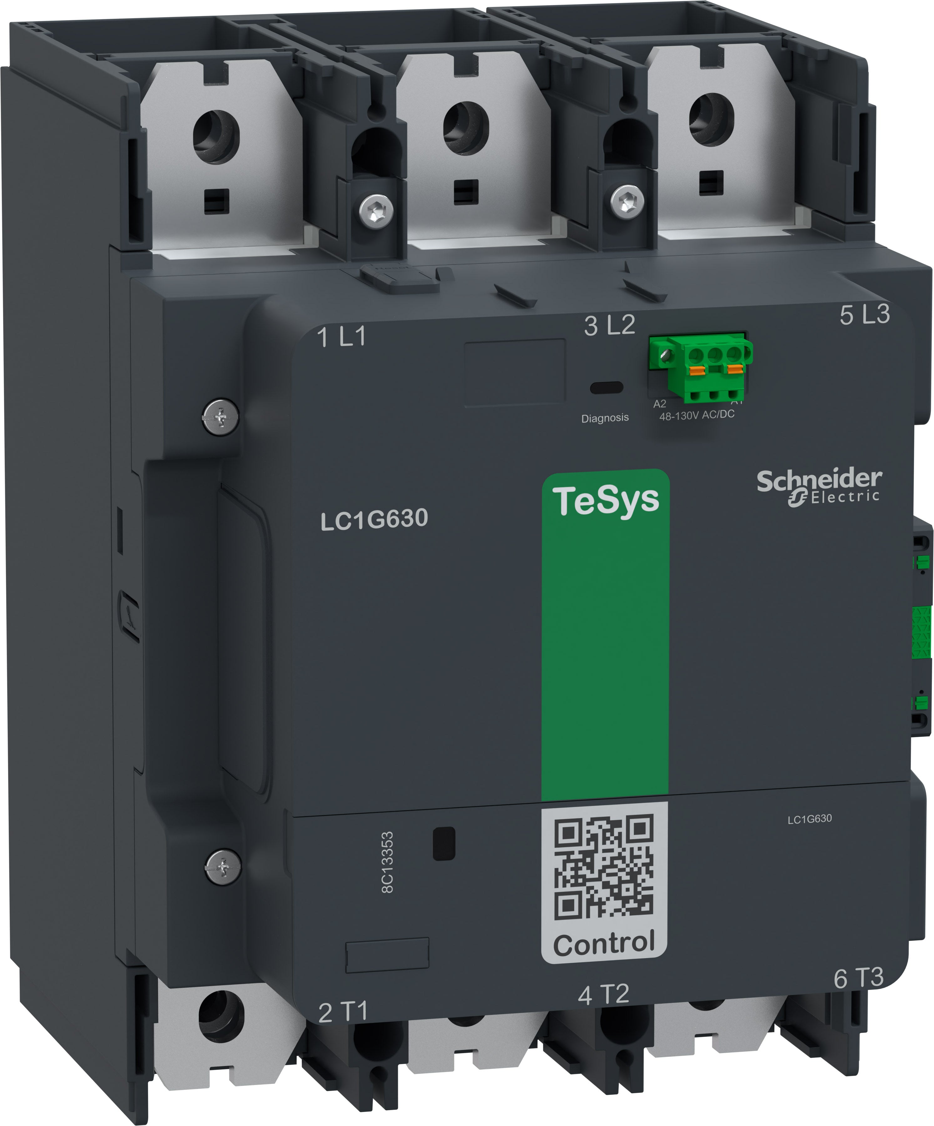SNR LC1G630EHEN Contact TeSys G 630A 3P Std 48 130V ACDC