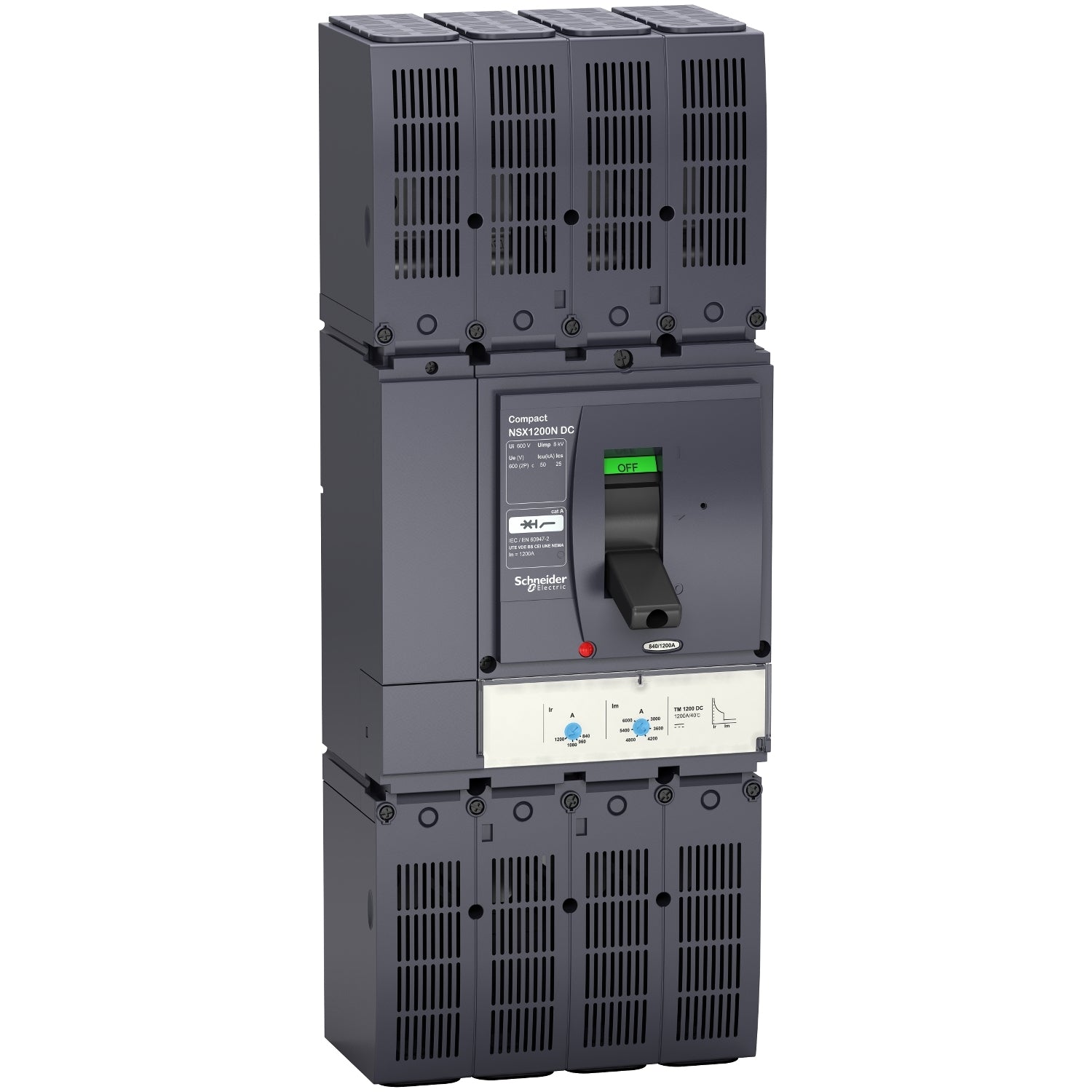 SNR LV438549 NSX630 TM DC 50kA 2P avec conn câble nu