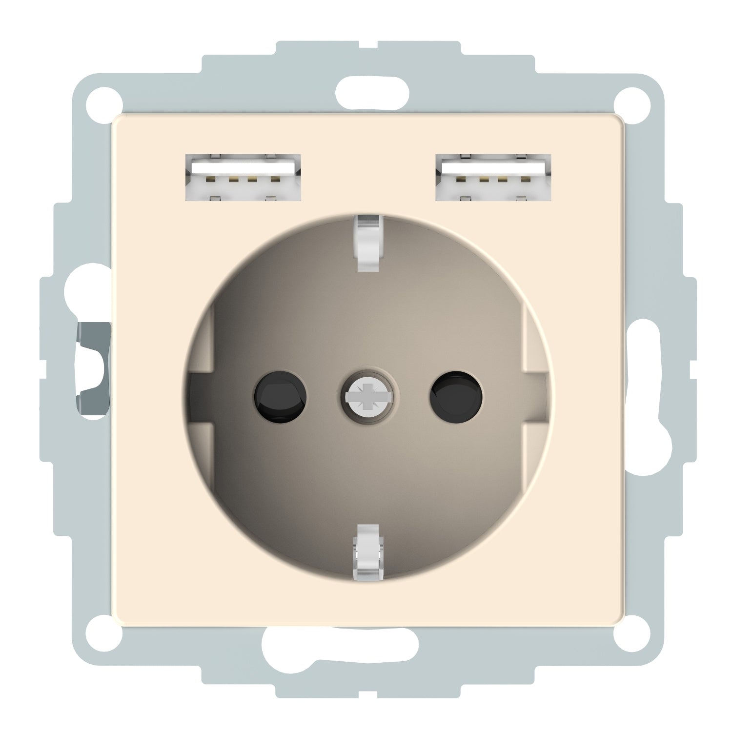 SNR MTN2366 0344 Schuko con 2USB charge Bia SysM