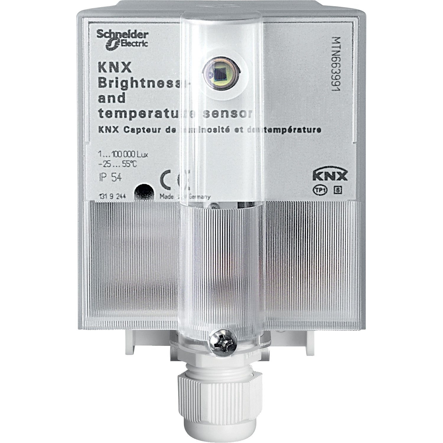 SNR MTN663991 Sensore KNX lumin temp IP54