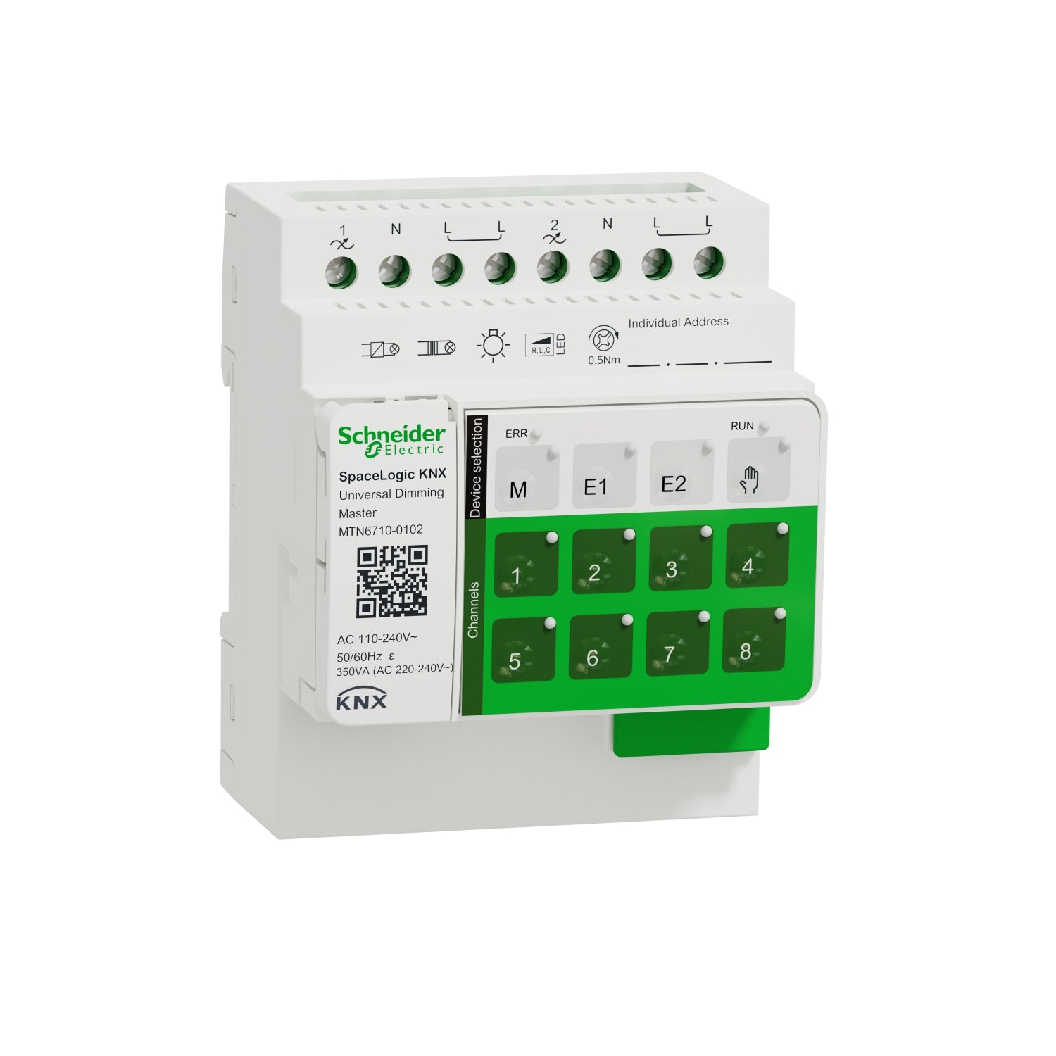 SNR MTN6710 0102 Master C D DimmerUniv 2ch SpaceLogic KNX