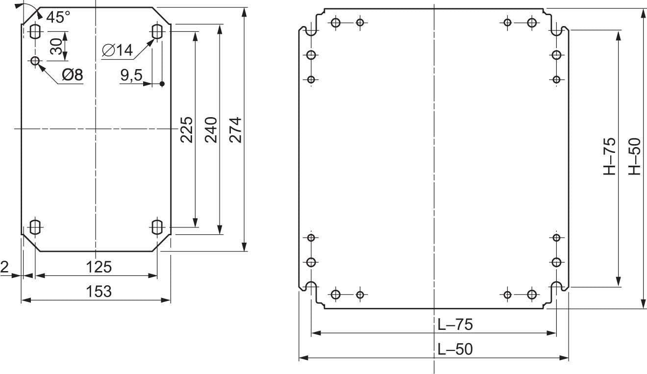 SNR NSYMM2520 Plaque feu int 250X200