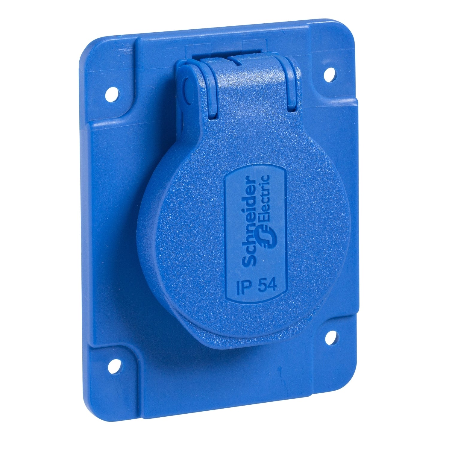 SNR PKS61B STECKDOSE INC SCHUKO 65X85 POST BLAU
