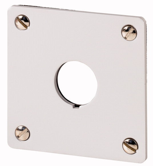EAO 216541 M22 E1 PLAQUE A ENCASTRER 1 TROU ALU