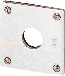 EAO 216542 M22 EY1 PLAQUE A ENCASTRER 1 TROU JAUNE