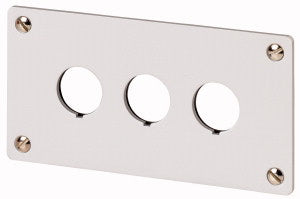 EAO 216544 M22 E3 PLAQUE A ENCASTRER 3 TROUS ALU