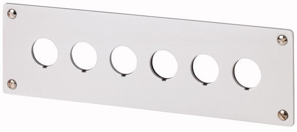 EAO 216547 M22 E6 PLAQUE A ENCASTRER 6 TROUS ALU