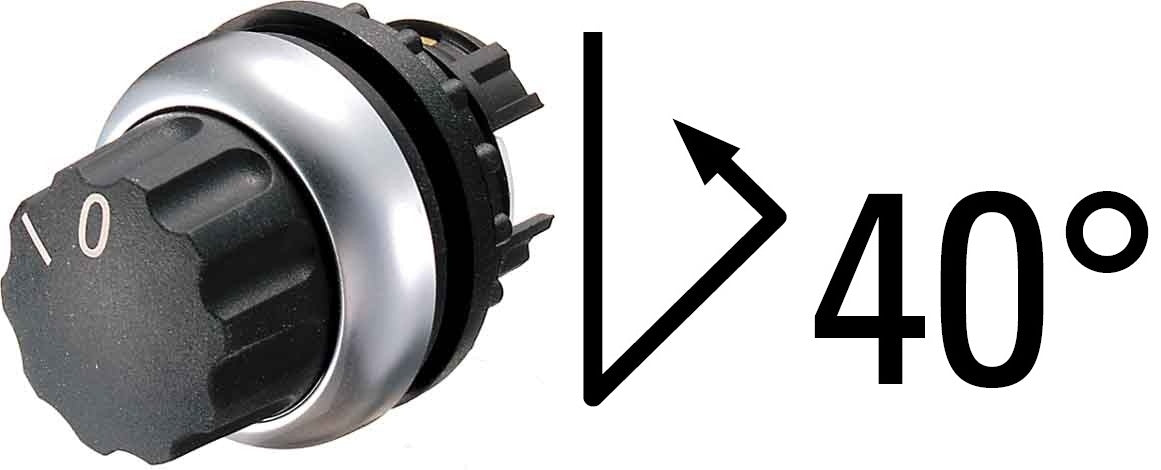 EAO 216853 M22 W BOUTON SELECTEUR 2 POS IMPULSE
