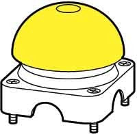 EAO 229754 FAK Y COUVERCLE GRIS AVEC BOUTON JAUNE