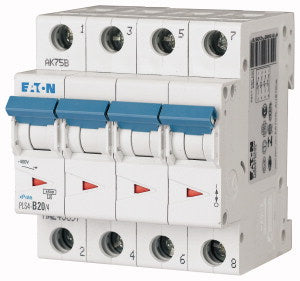 EAO 243397 PLS4 B20 4 INT MT 4 5KA 4P B 20A