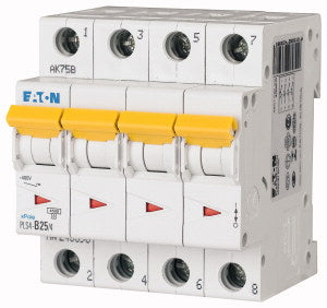 EAO 243398 PLS4 B25 4 INT MT 4 5KA 4P B 25A