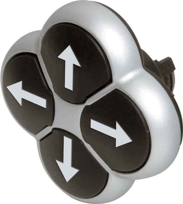 EAO 279411 M22 D4 S BOUTON QUADRUPLE BOUTONS NOIR