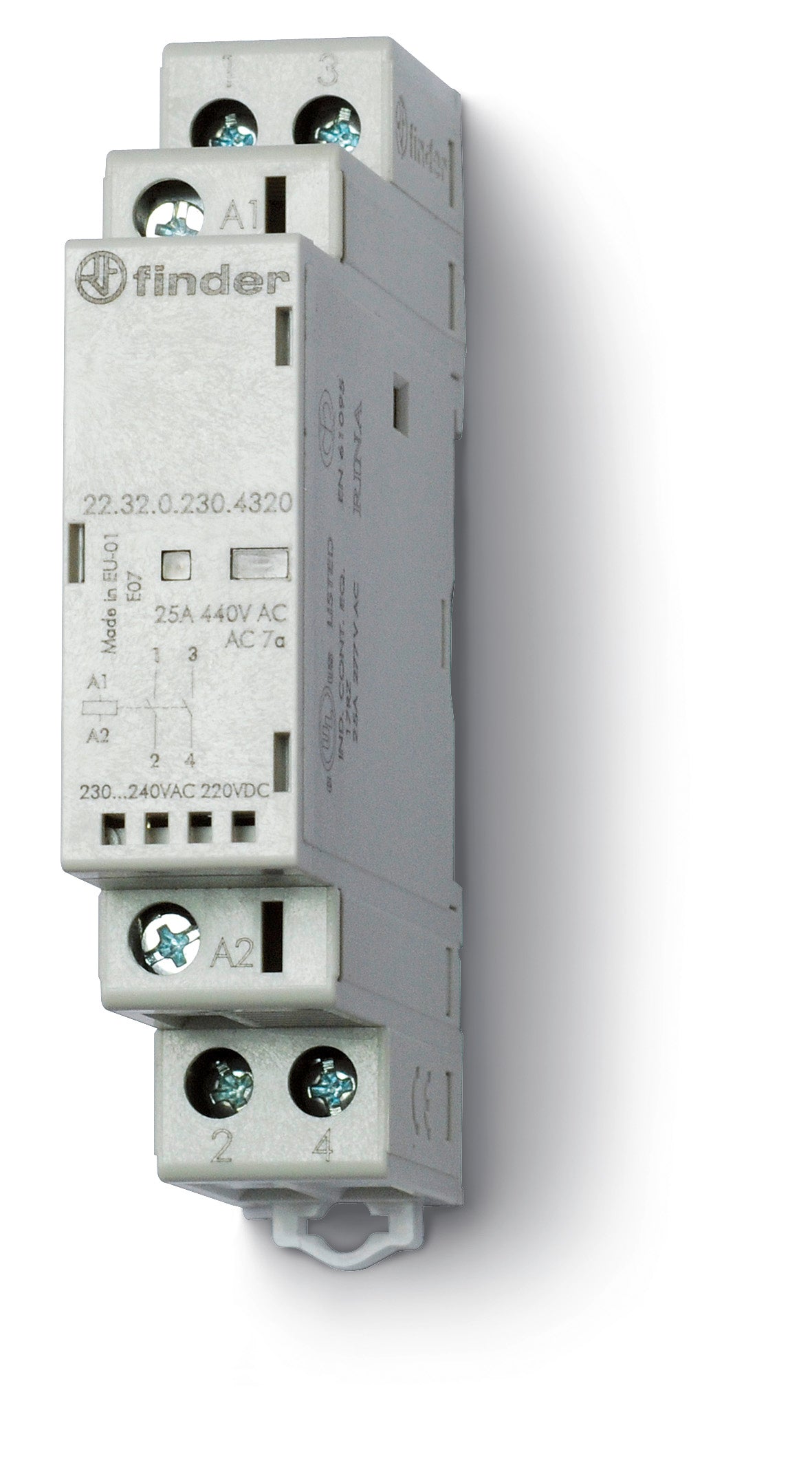 FIN 223200124420 CONTACTEUR 25A 2 CONTACTS 17 5MM