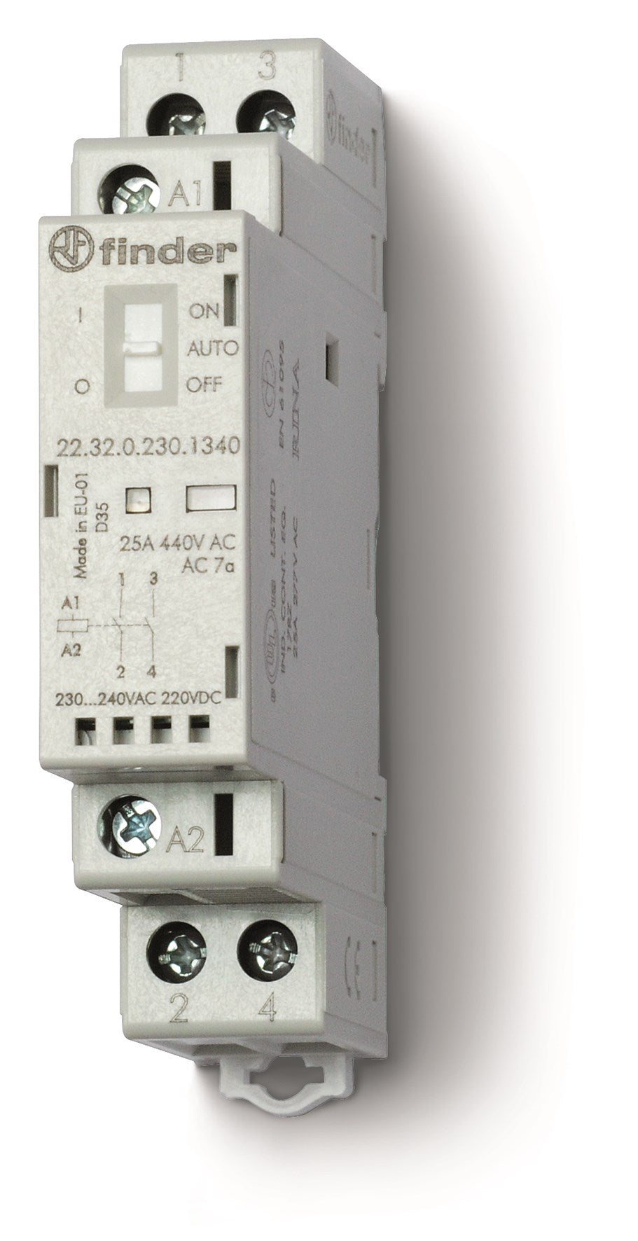 FIN 223200244320 CONTACTEUR 25A 2 CONTACTS 17 5MM