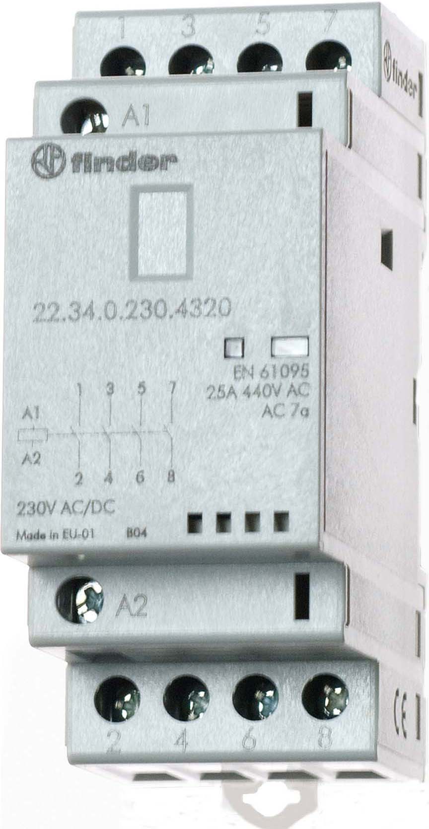 FIN 223400244320 CONTACTEUR 25A 4 CONTACTS 36MM