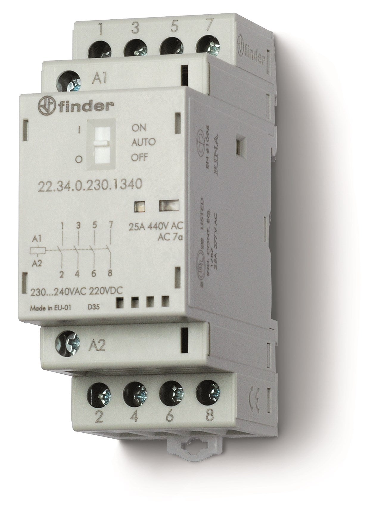 FIN 223402304340 CONTACTEUR 25A 4 CONTACTS 36MM