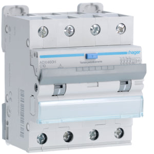 HAG ADX460H DIFF MAGN 4P 30MA A 10A 10KA C 4M