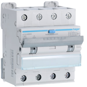 HAG ADX490H DIFF MAGN 4P 30MA A 40A 10KA C 4M