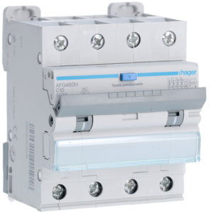 HAG AFQ460H DIFF MAGN 4P 300MA AC 10A 10KA C 4M