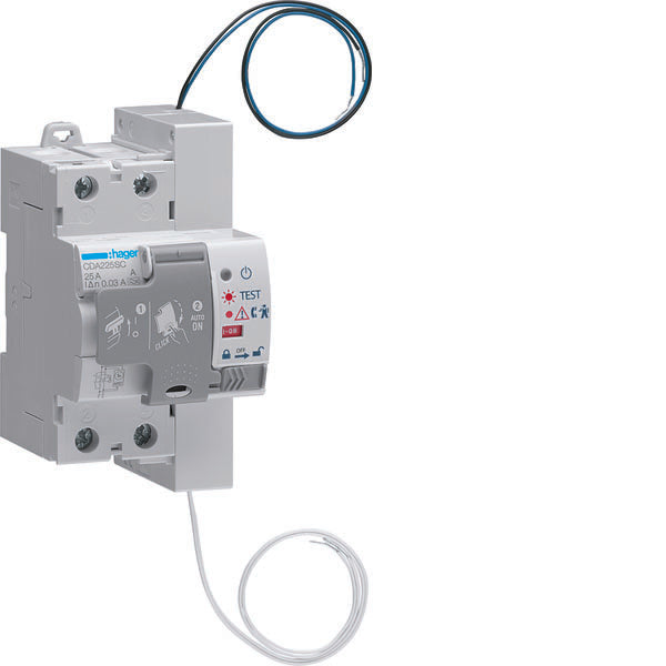 HAG CDA225SC INT DIFF AUTO RESET 2P 25A 30MA A 3M