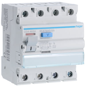 HAG CDA463H DIFF INT ACC 4P 30MA 63A A 4M