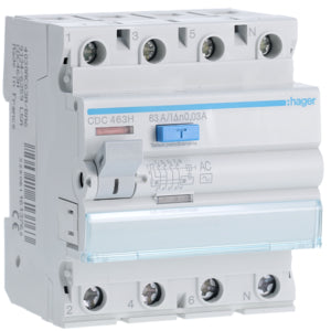 HAG CDC463H DIFF INT ACC 4P 30 MA 63A 4M