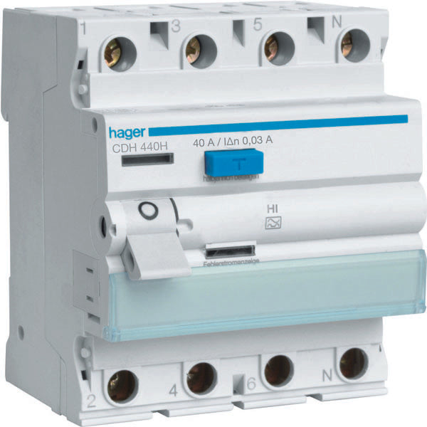 HAG CDH440H DIFF INT ACC 4P 30MA 40A HI 4M