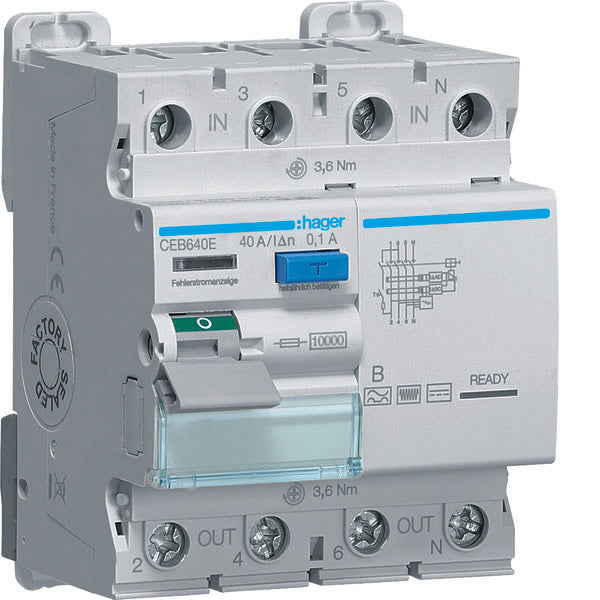HAG CEB640E DIFF INT ACC 4P 100MA 40A B 4M