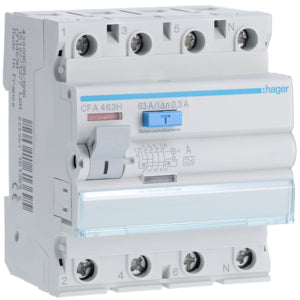 HAG CFA463H DIFF INT ACC 4P 300MA 63A A 4M
