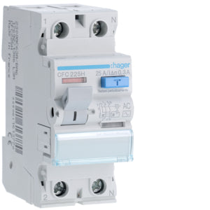 HAG CFC225H DIFF INT ACC 2P 300MA 25A 2M