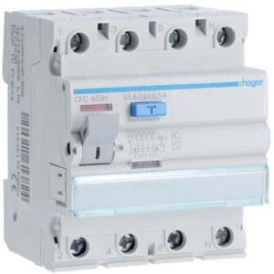 HAG CFC463H DIFF INT ACC 4P 300 MA 63A 4M