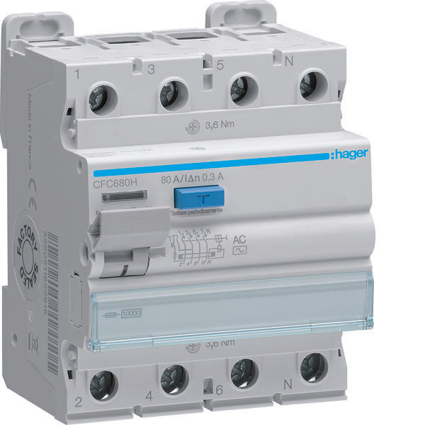 HAG CFC680H DIFF INT ACC 4P 300MA 80A AC 4M